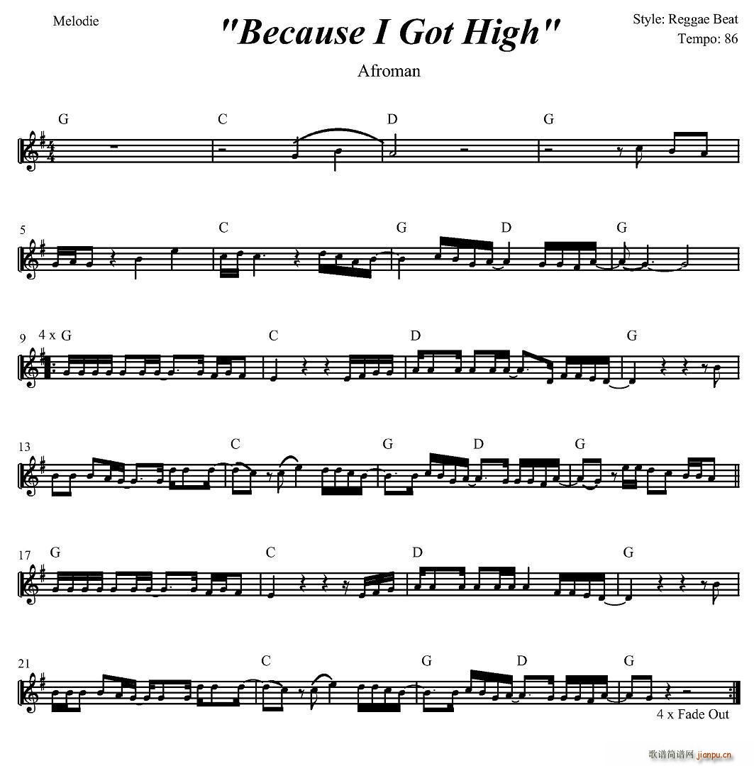 Because I Got High(V)1