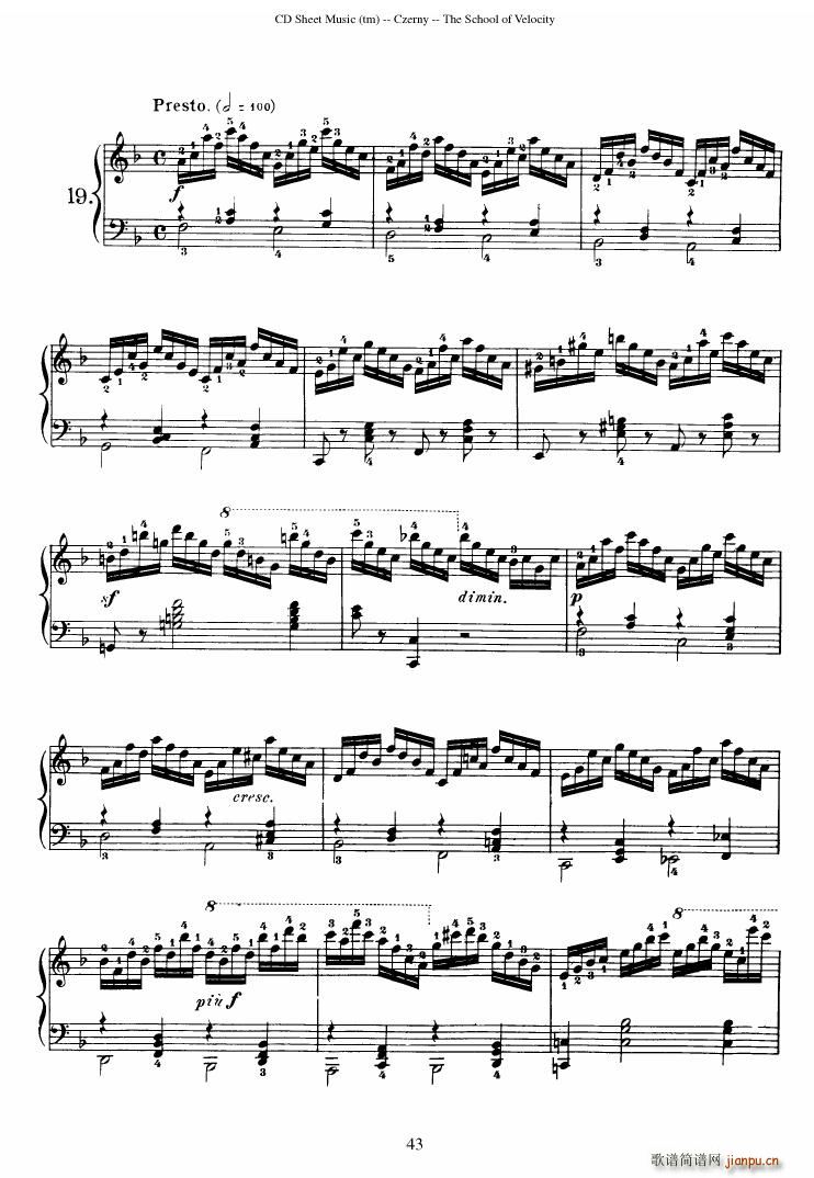 Czerny op 226 Fantasie f Moll 4H(V)37