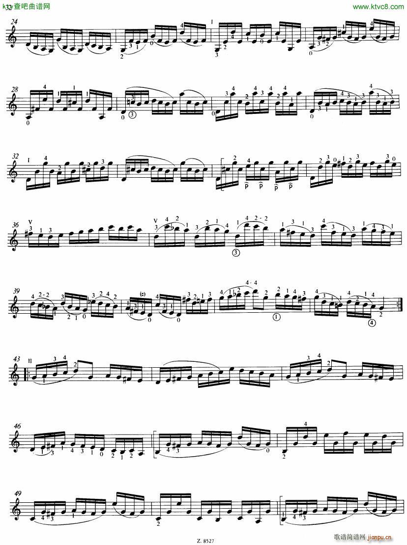 Bach JS BWV 1005 Sonata for Solo Violin in C(V)41
