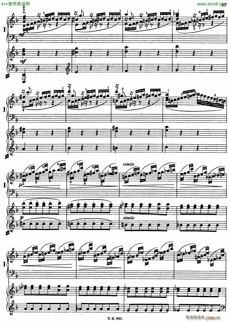 Bach JS BWV 1052 Keyboard Concerto in d ed R ntgen(V)38