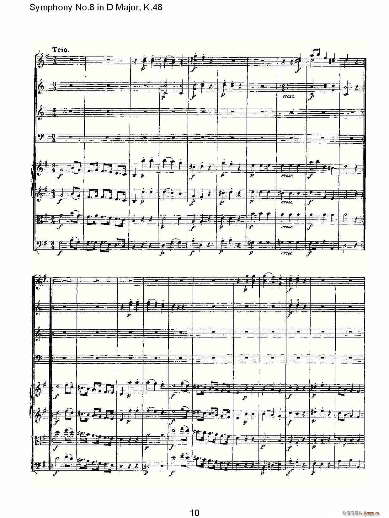 Symphony No.8 in D Major, K.48(ʮּ)10