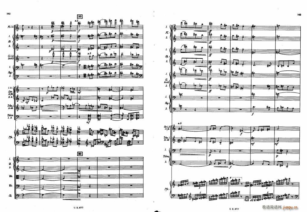 Bartok SZ 83 Piano Concerto No1 Full Score (V)31