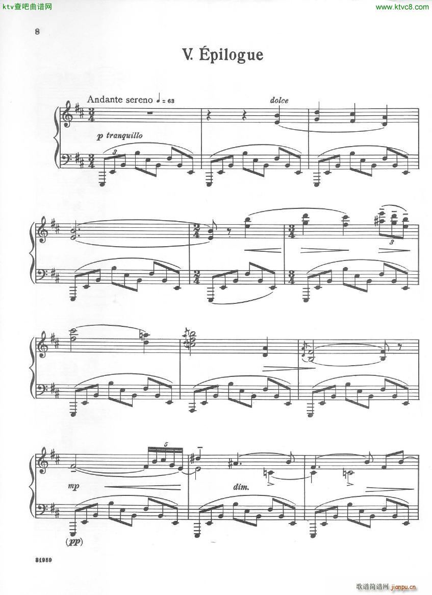Bloch Five Sketches in Sepia(V)8