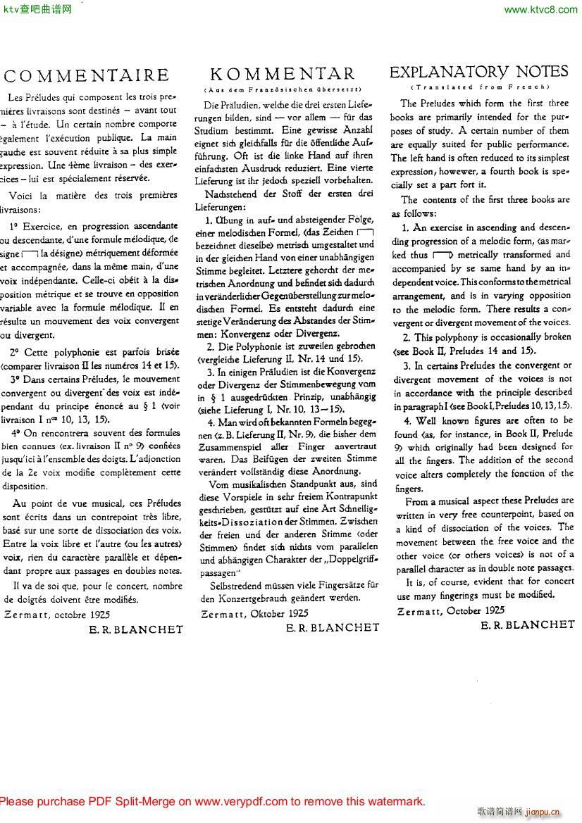 Blanchet Op 41 64 Preludes (V)9