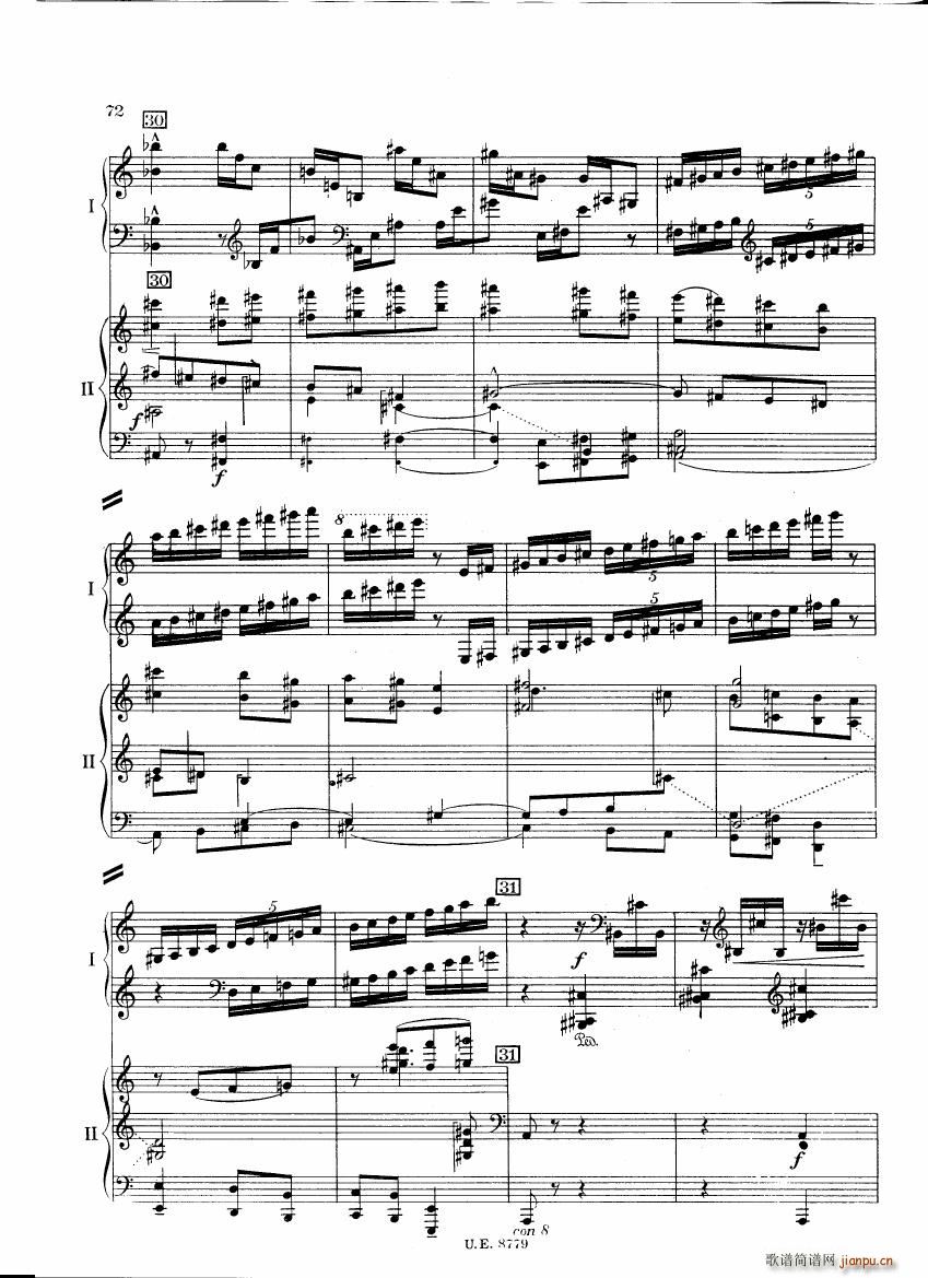 Bartok SZ 83 Piano Concerto 1 2p reduct (V)29