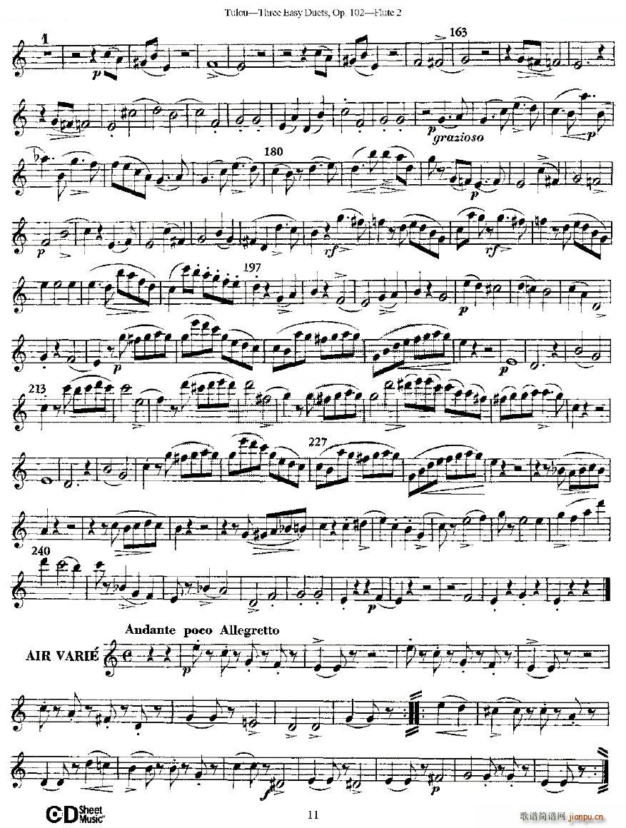 Three Easy Duets Op 102 ֮ڶL ׺Ʒ102̖(ho) ~(ѺV)11