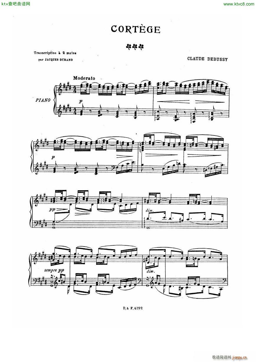 durand debussy petite suite(V)7