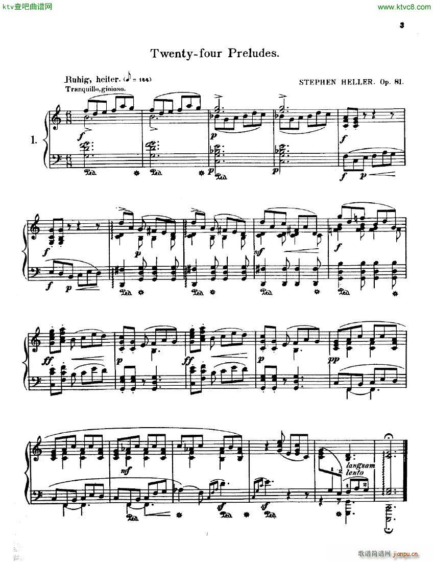 Heller 24 Preludes Op81(V)1