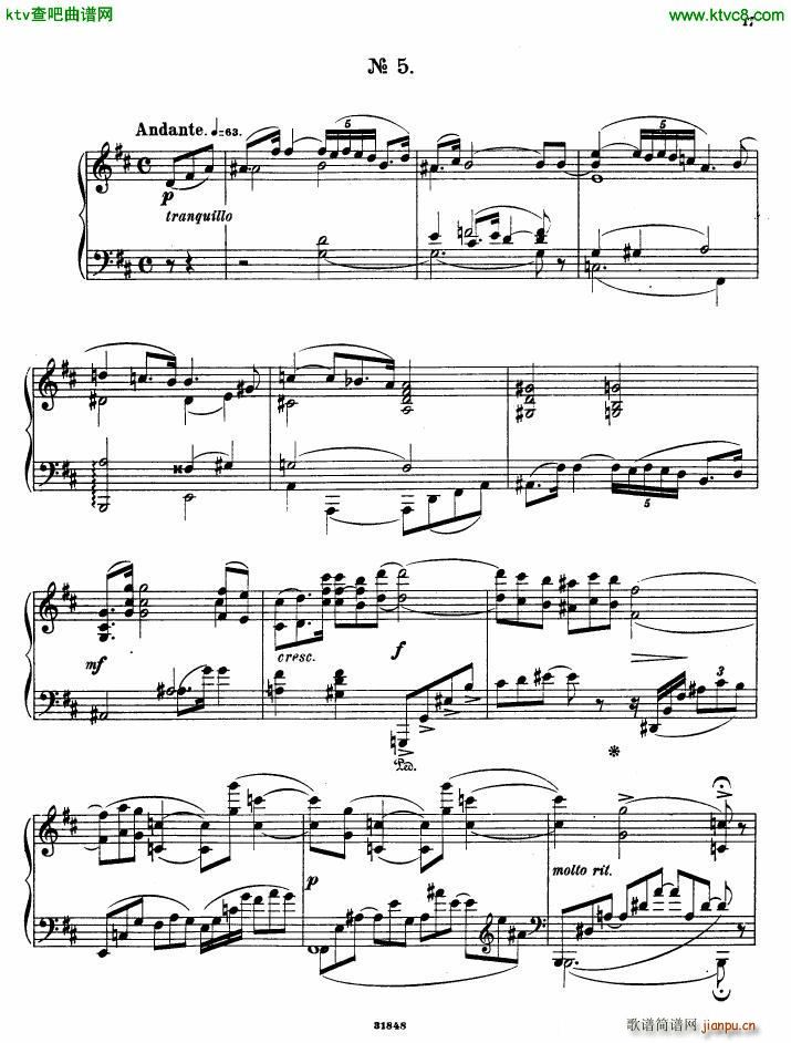 Gliere 25 Preludes op30 Book1(V)15