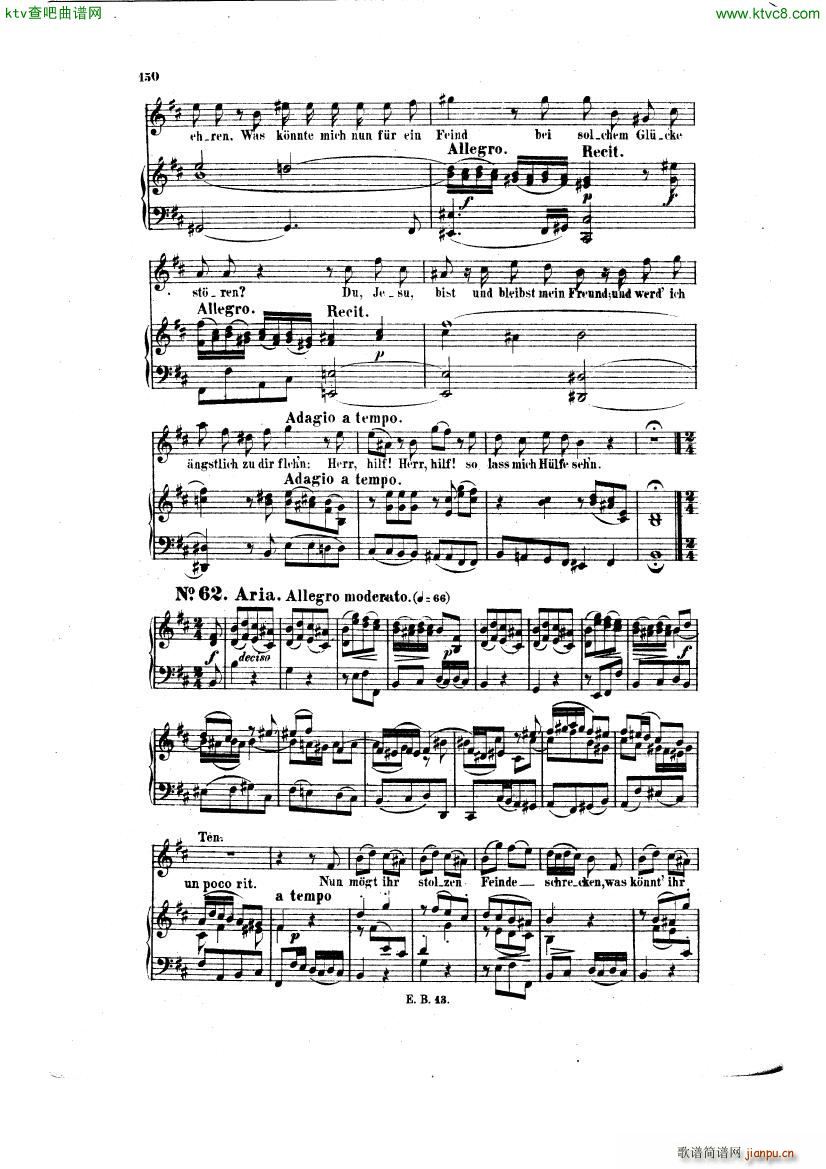Bach JS BWV 248 Christmas Oratorio No 62 64(V)1