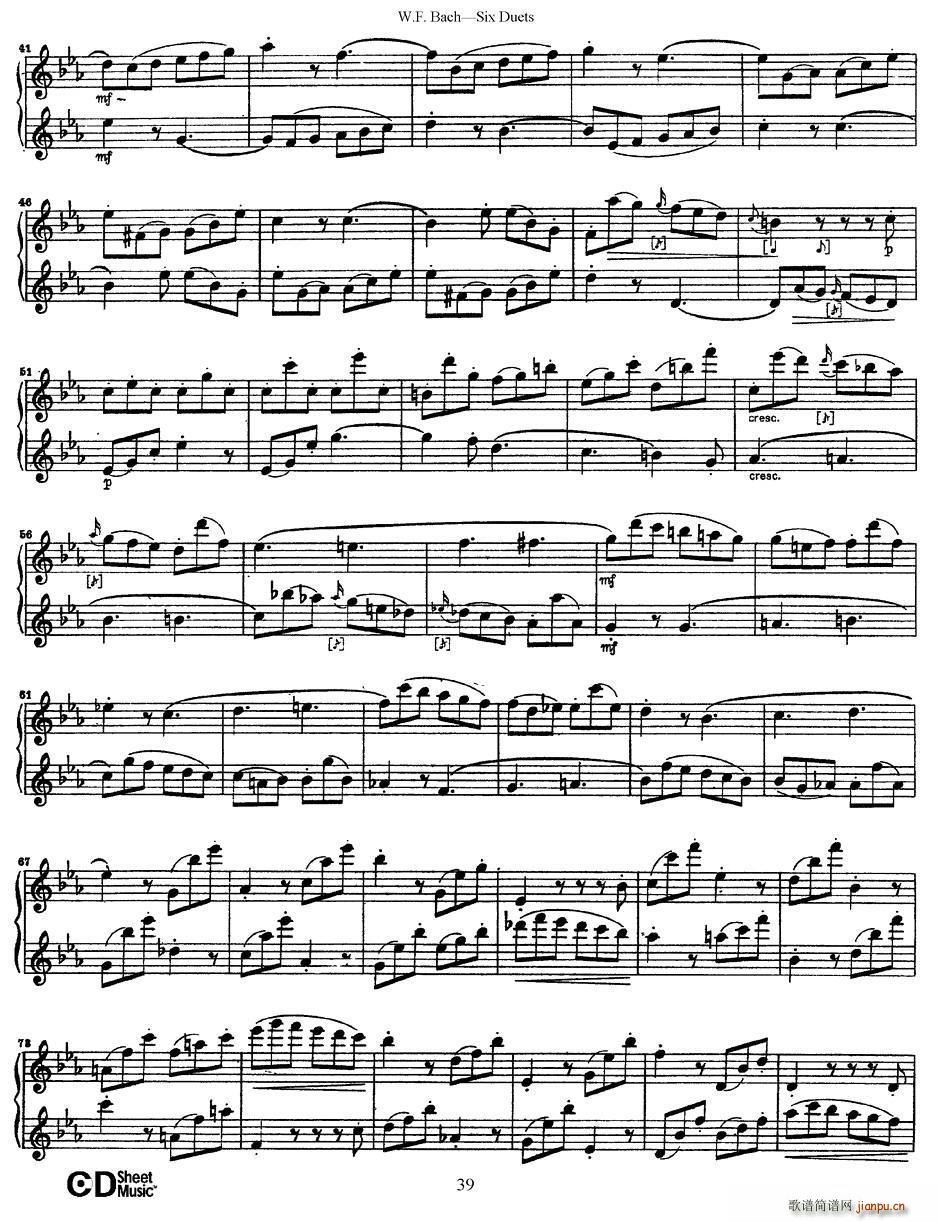 Six Duets(ָV)10