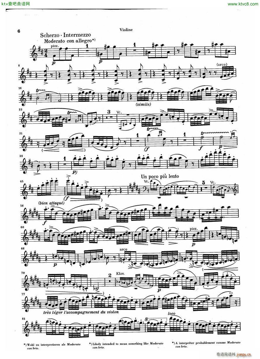 Debussy Piano Trio in G parts(V)3