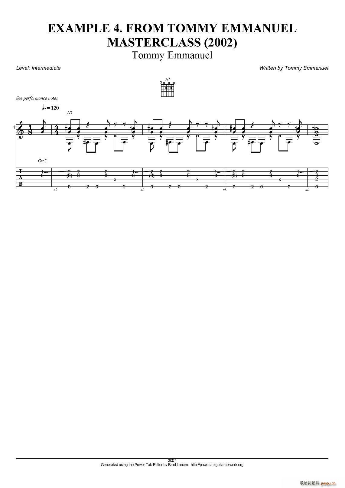 tommy emmanuel masterclass example 4 ָ(V)1