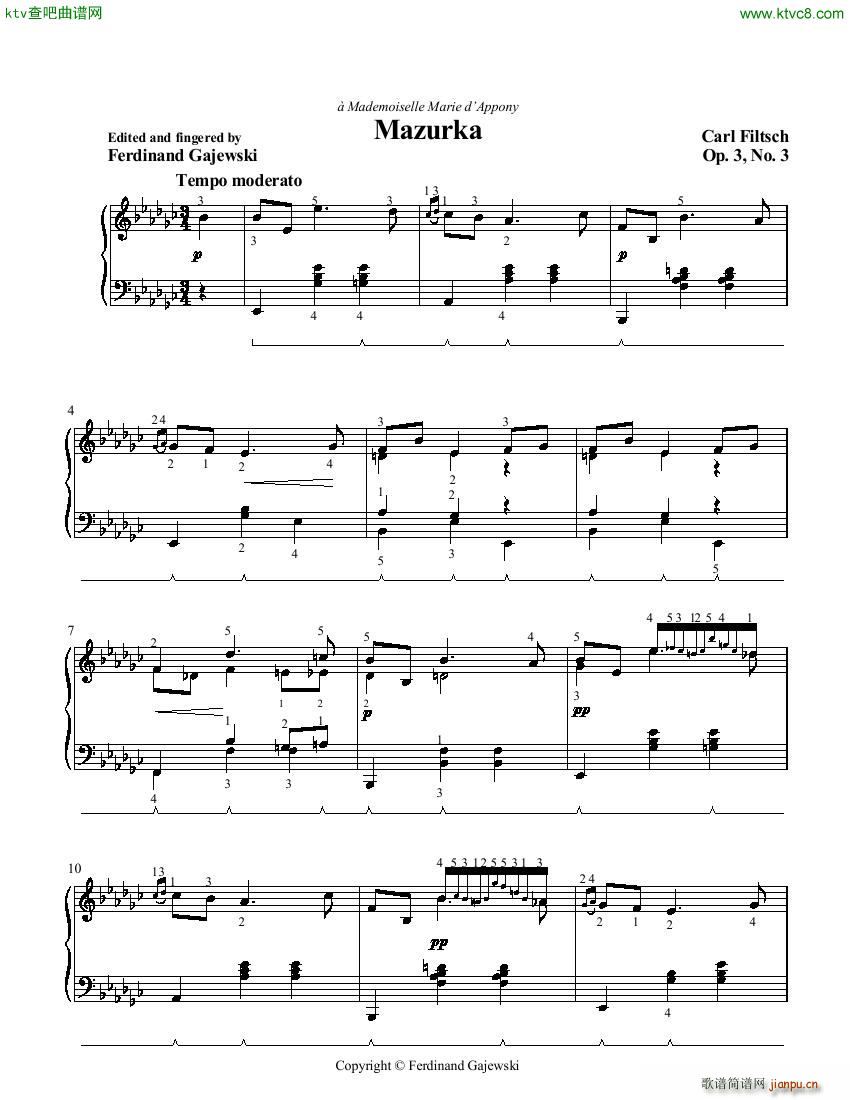 Filtsch Mazurka(V)1