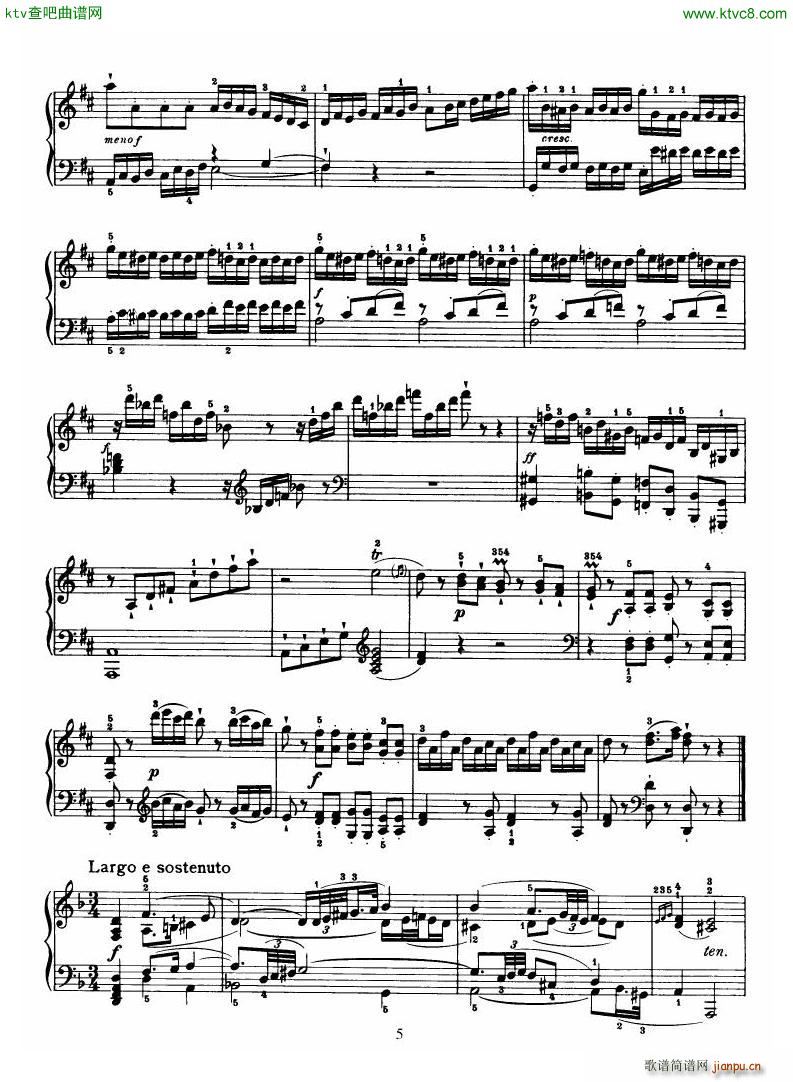 Haydn Piano Sonata No 37 In D(V)5
