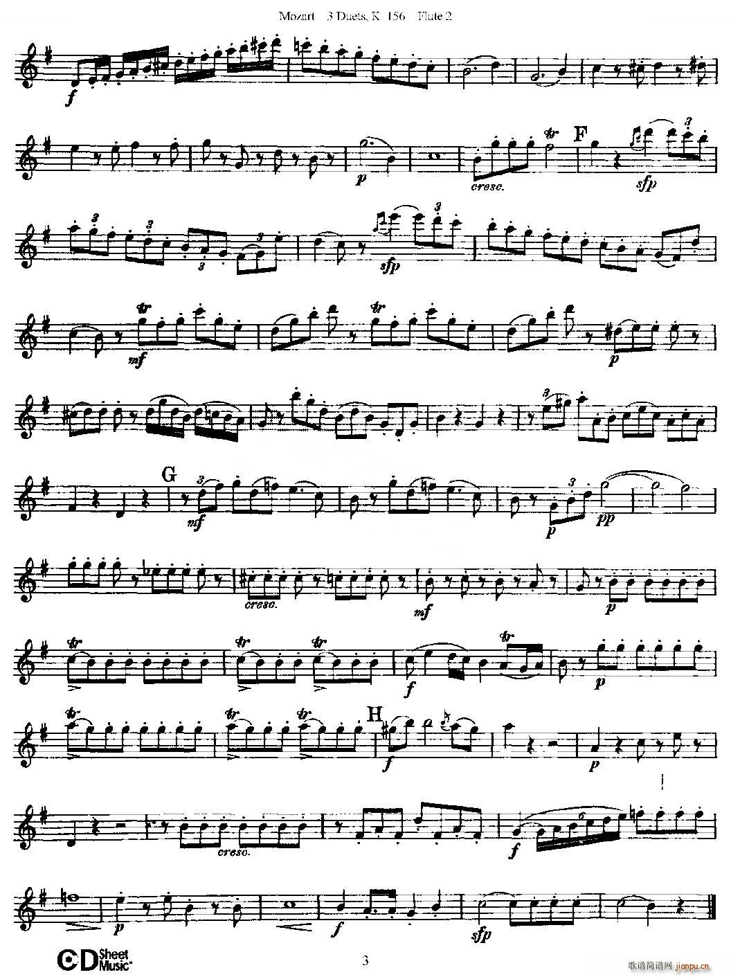 3 Duets K 156 ֮ڶL  K156̖ ~(ѺV)3