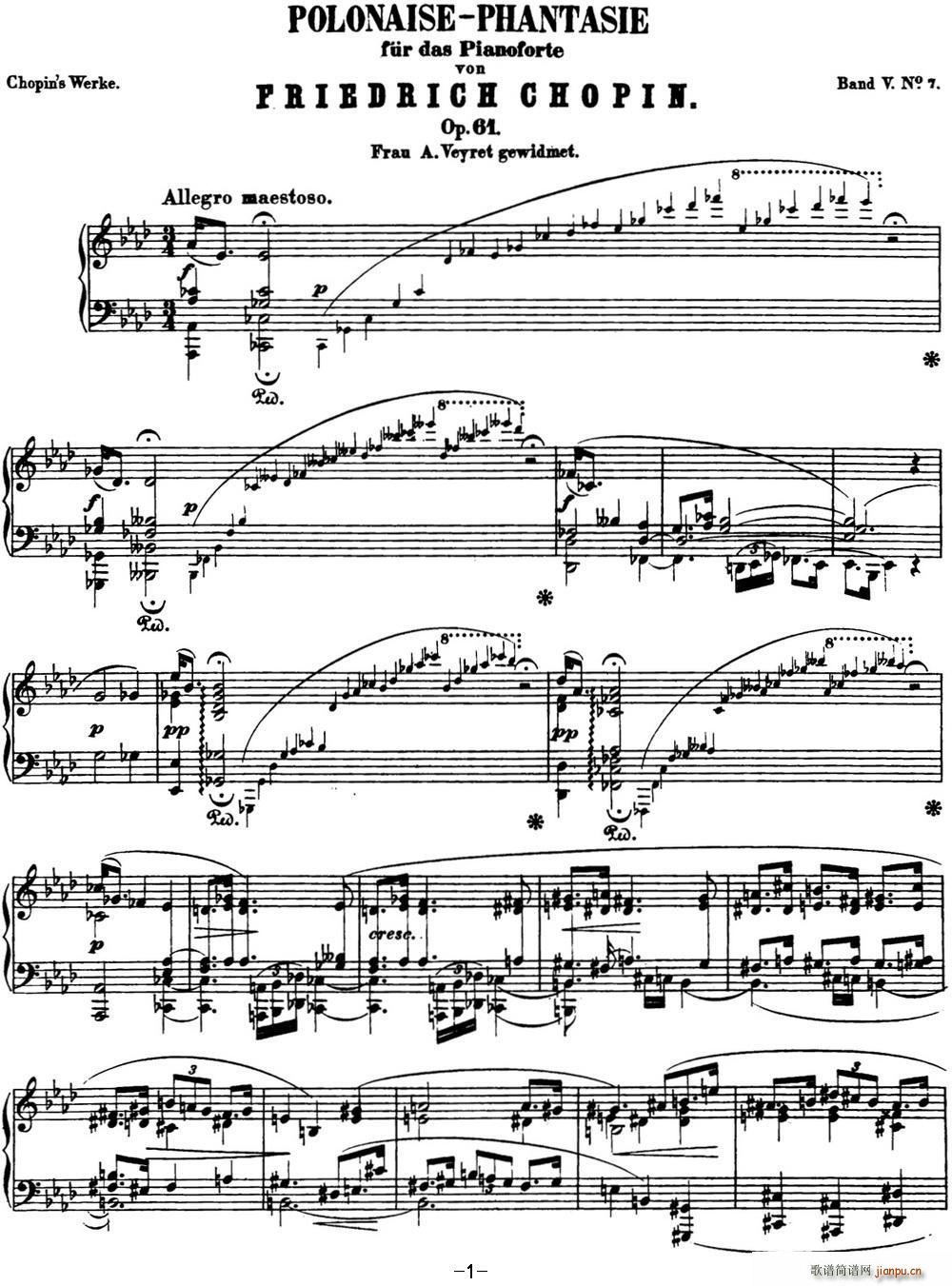 Ф 벨m Op 61 A(ch){(dio) Polonaise(V)1