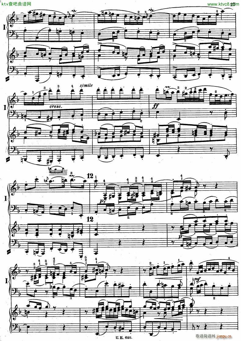 Bach JS BWV 1052 Keyboard Concerto in d ed R ntgen(V)28
