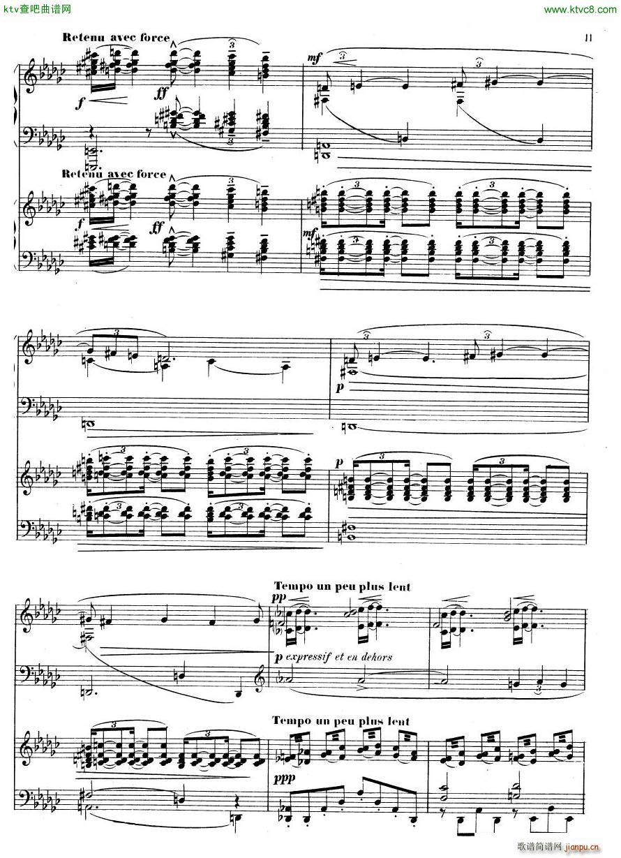 Debussy Ravel 3 Nocturnes 2pno(V)42