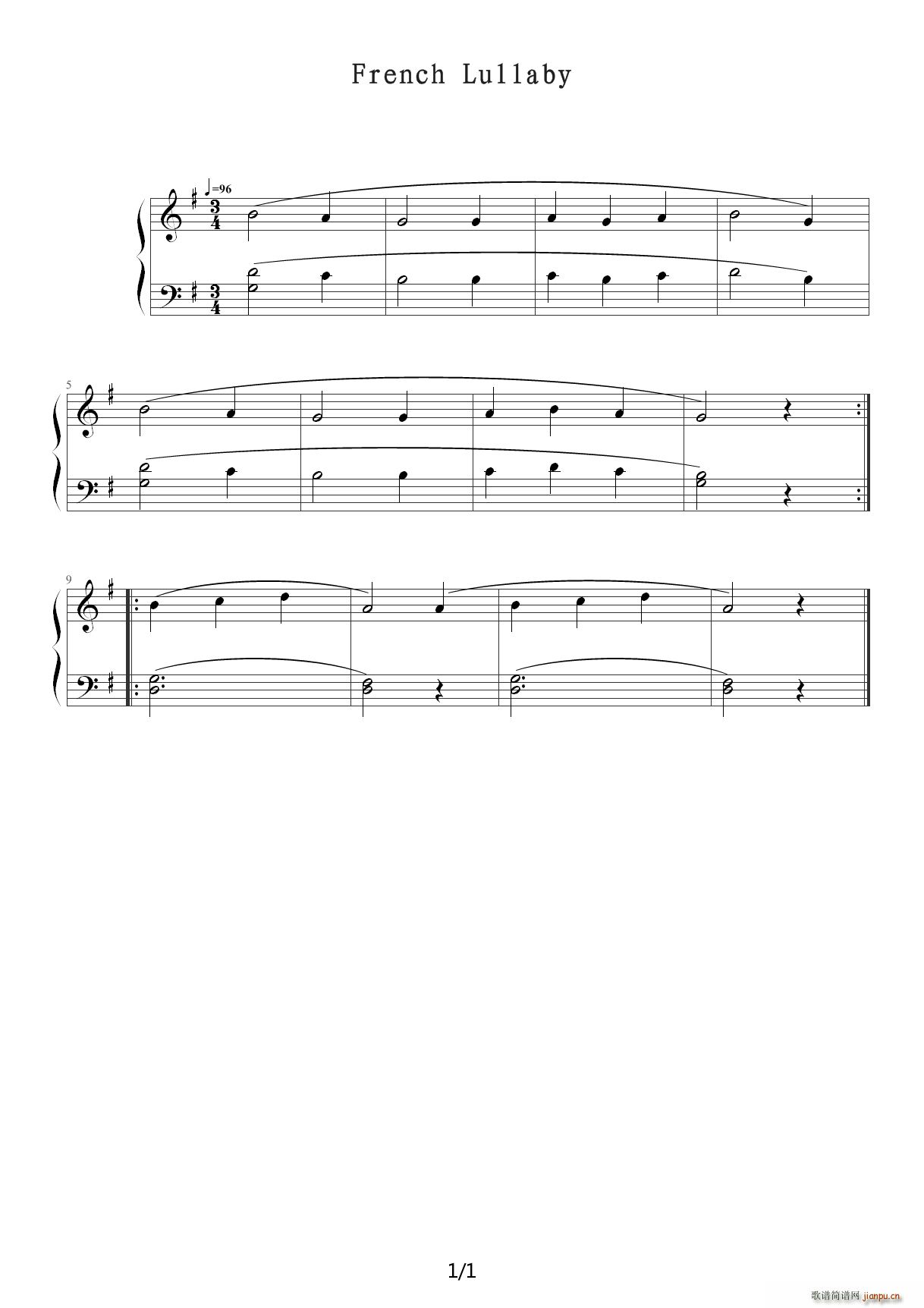 French Lullaby G{(dio)(V)1