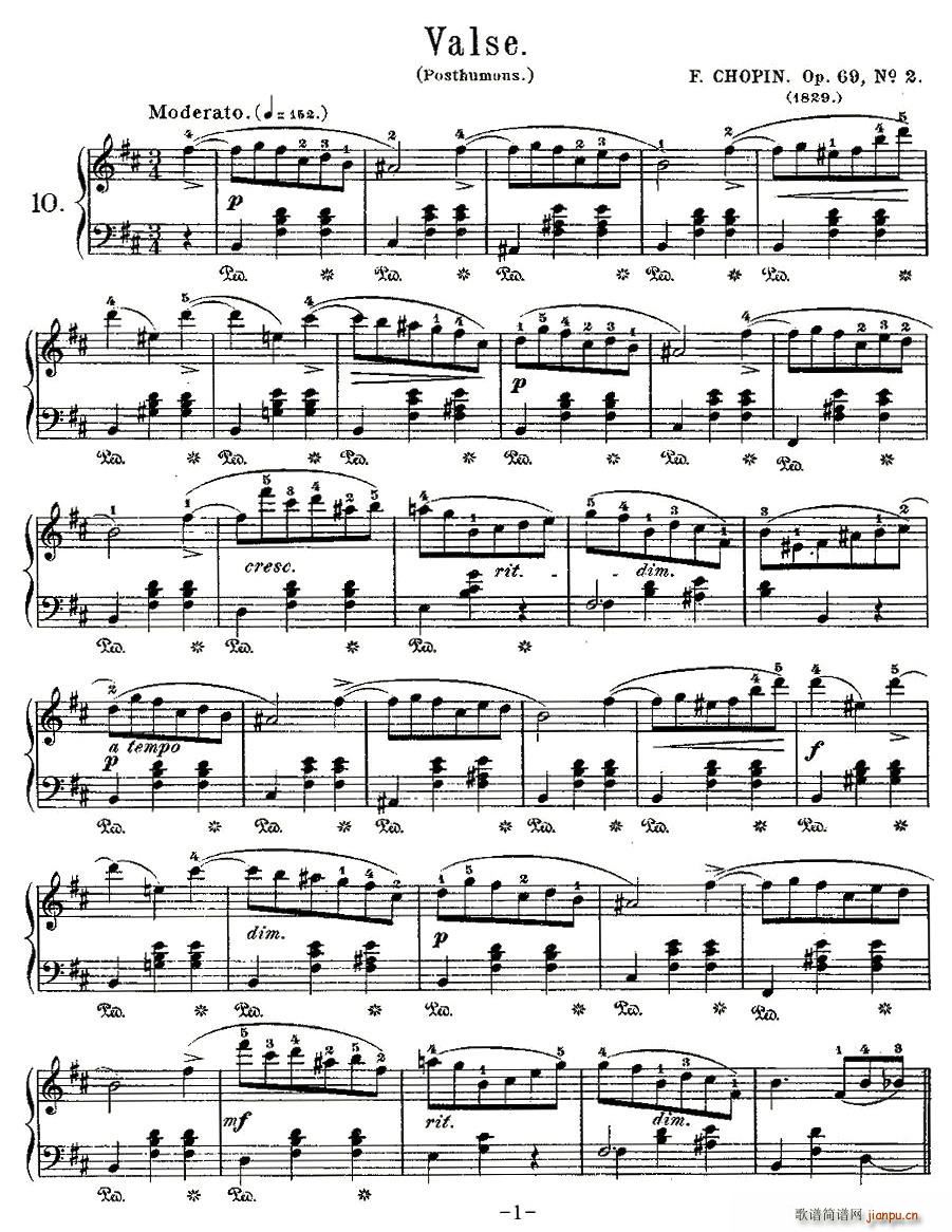 valseOp.69, No.2(ʮּ)1