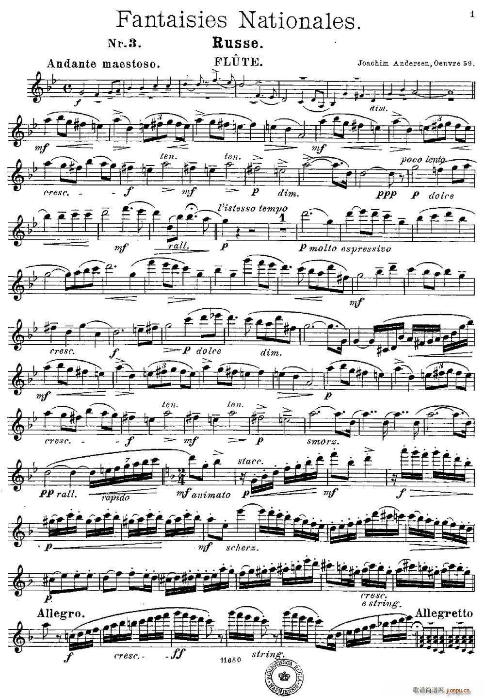 Fantaisies nationales Russe Op 59 No 3(ѺV)1