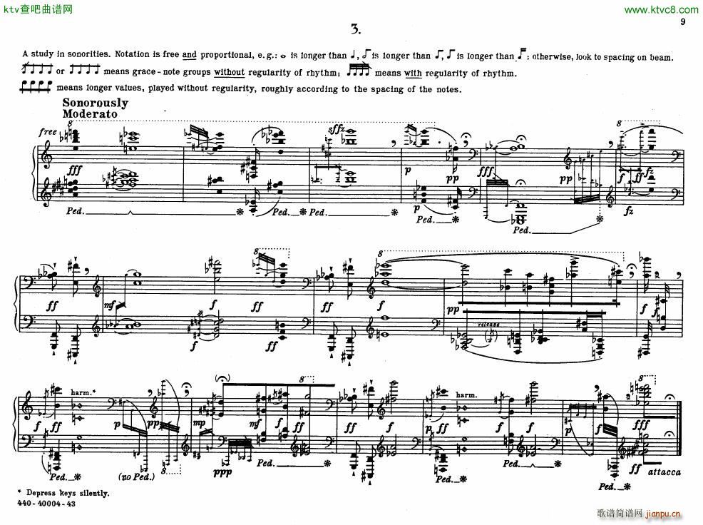 Bolcom 12 etudes for piano(V)9