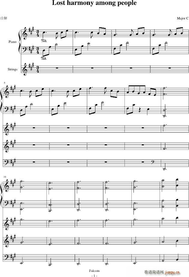 Lost haemony among people K7BGM  C{(V)1