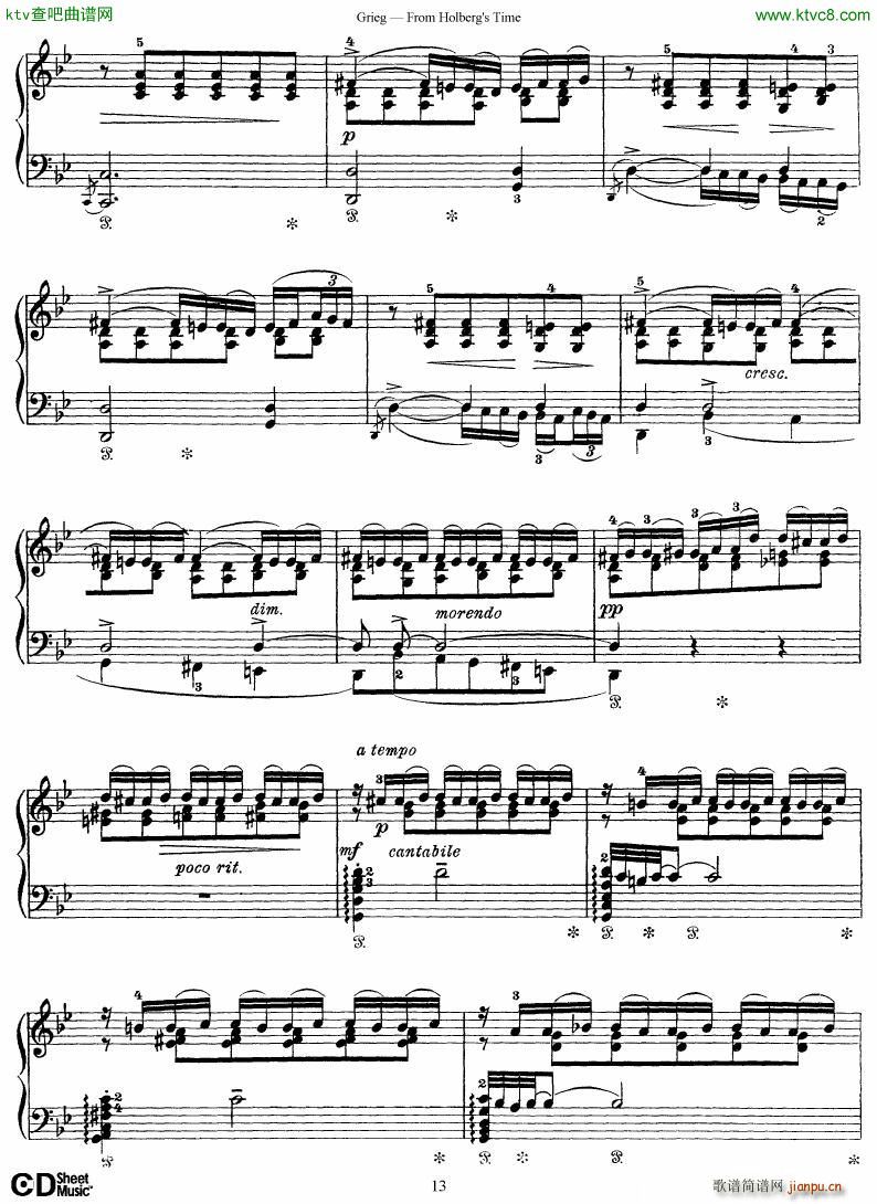 Grieg From Holberg s Time 1 5(V)13