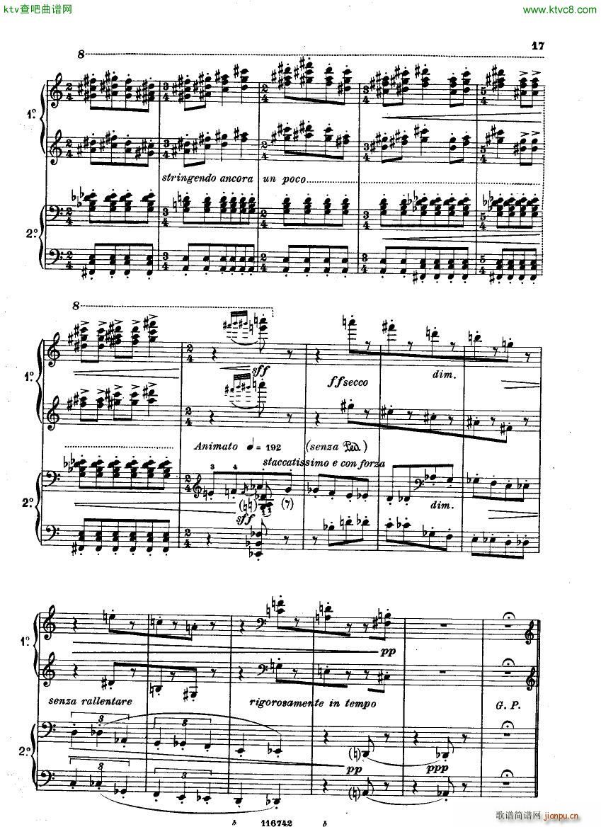 Casella Five Easy Pieces Pupazzetti 4 hands 1915(V)17