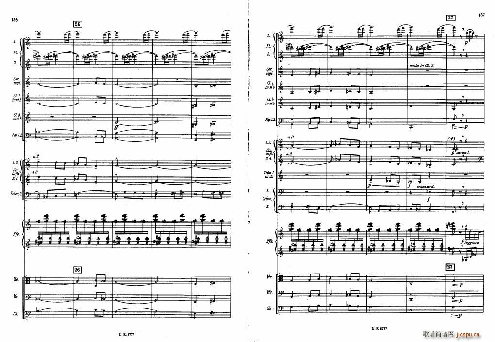Bartok SZ 83 Piano Concerto No1 Full Score (V)28