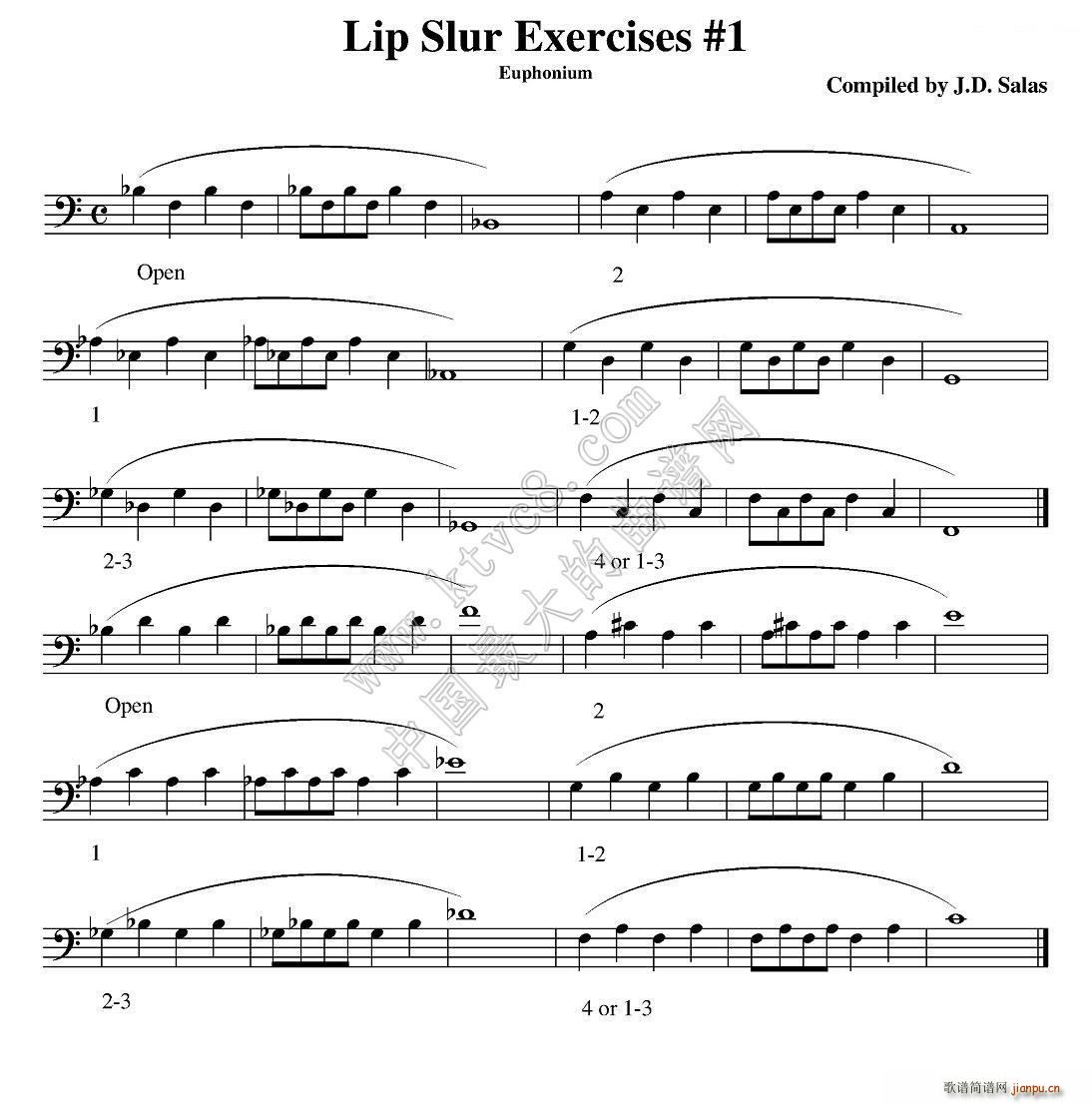 Lip Slur Exercises Euphonium ̖̲x(ʮּ)1