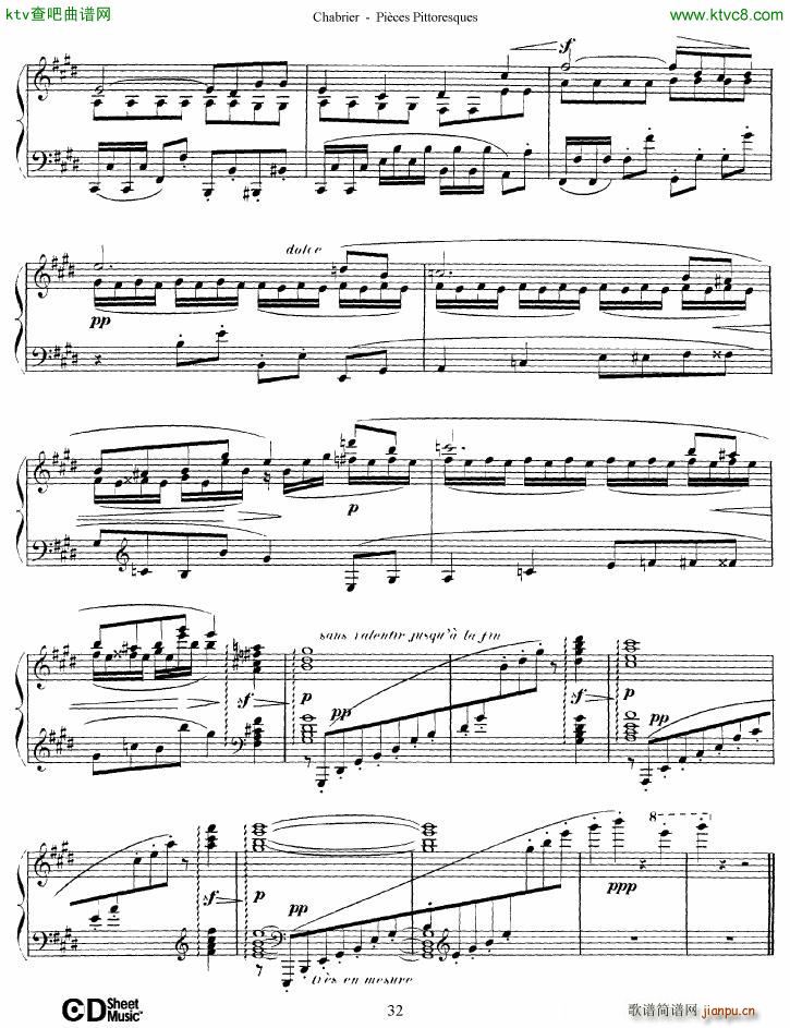 Chabrier Pices Pittoresques 7 10(V)3