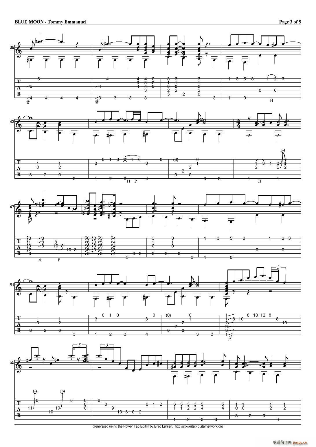 tommy emmanuel blue moon ָ(V)3
