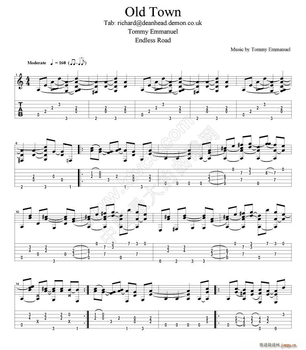 tommy emmanuel old town ָ(V)1
