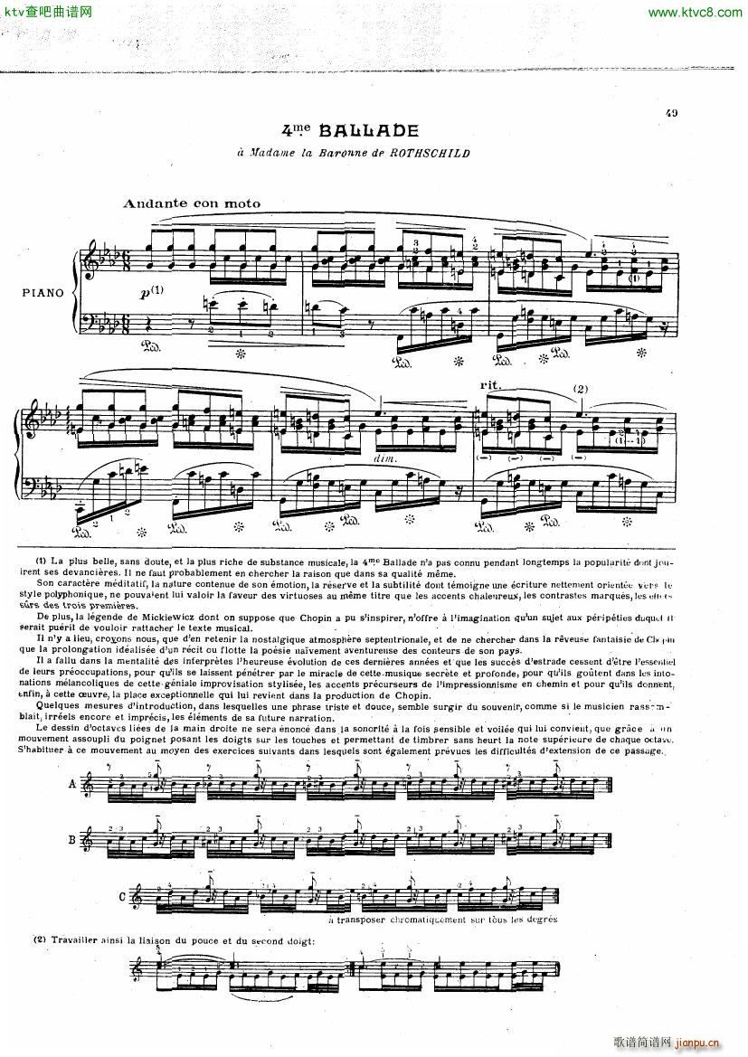 Chopin Cortot 4 Ballades (V)8