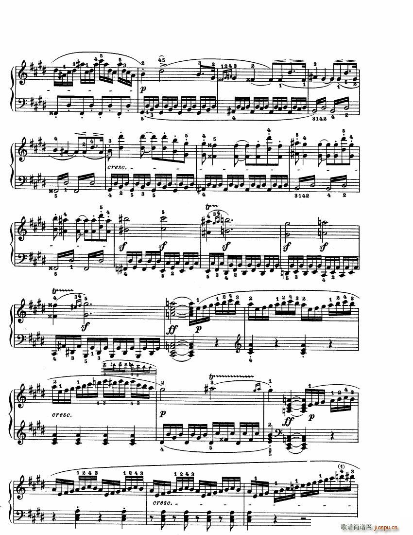 Beethoven op 27 no 2 Piano Sonata Moonlight(V)6