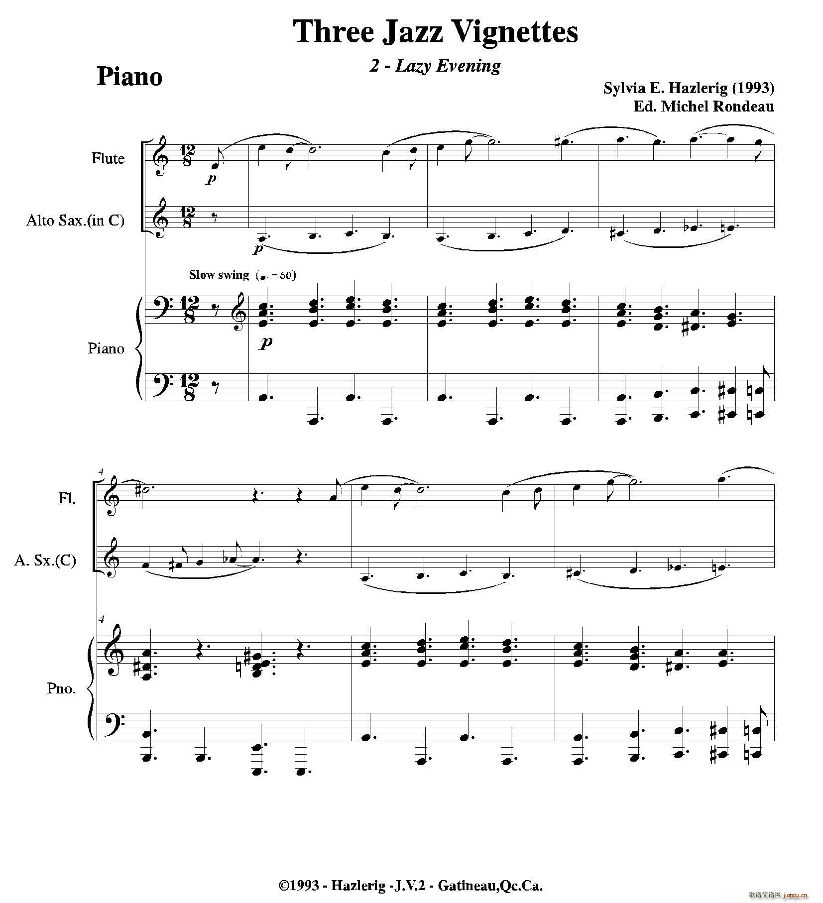 Three jazz vignettes ڶ (V)1