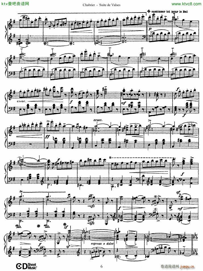 Chabrier Suite de Valses(V)6