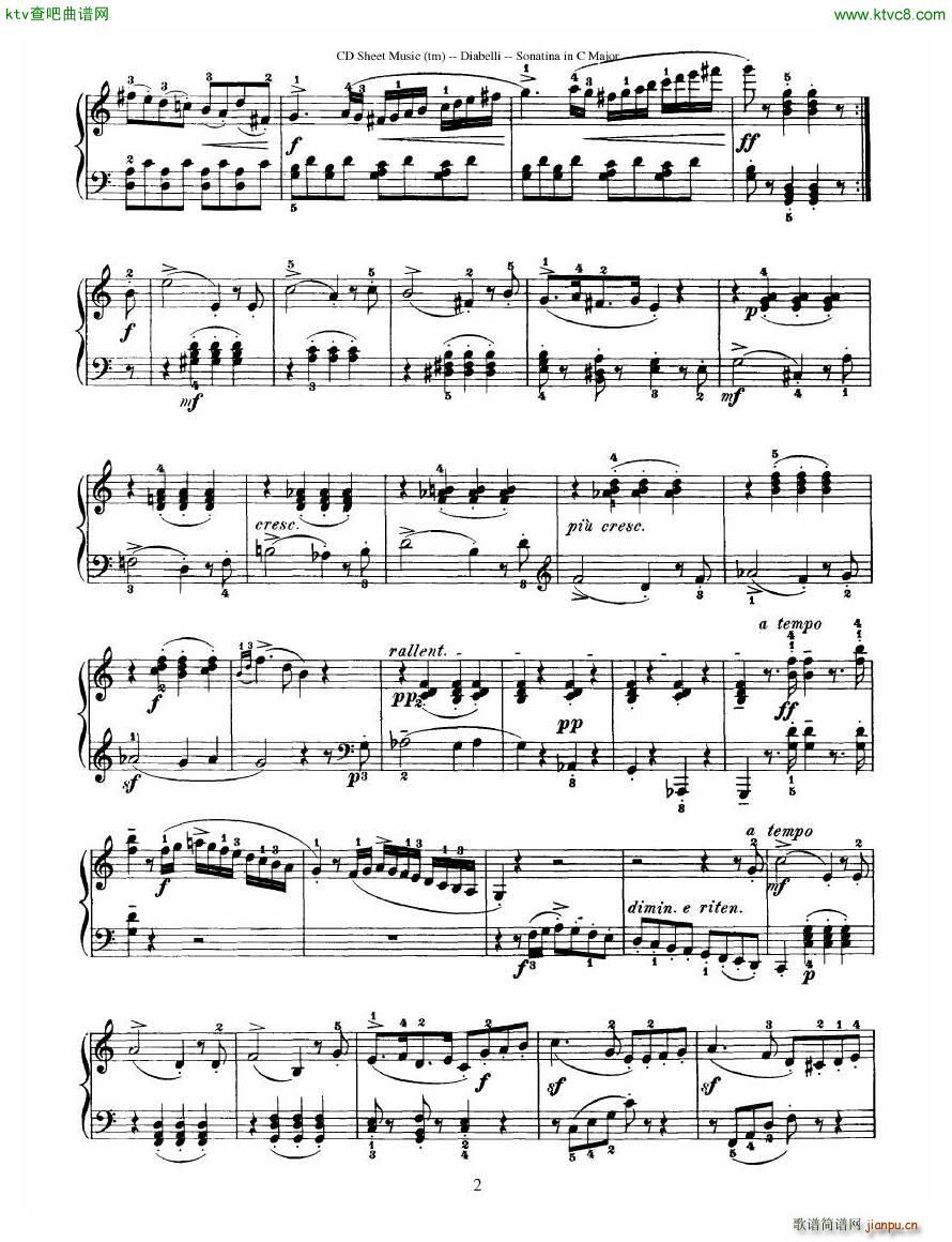 Diabelli Sonatinas Op 151 No 1 4 23P(V)19