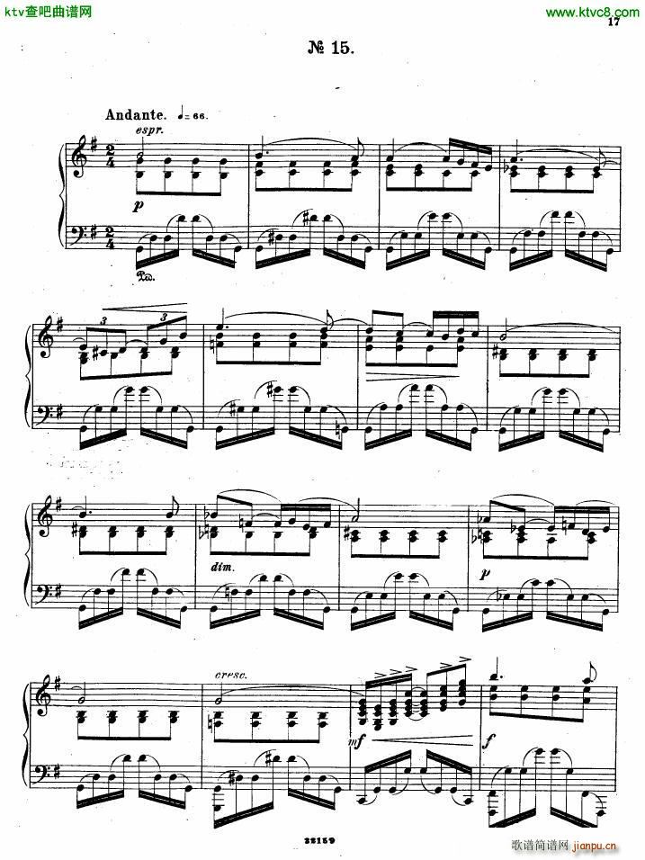 Gliere 25 Preludes op30 Book3(V)15