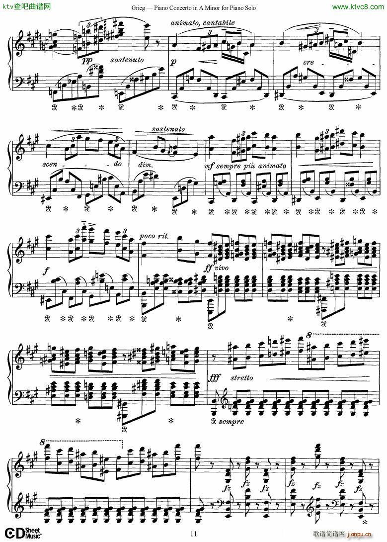 Grieg Piano Concerto solo arr 2 byGrieg(V)11