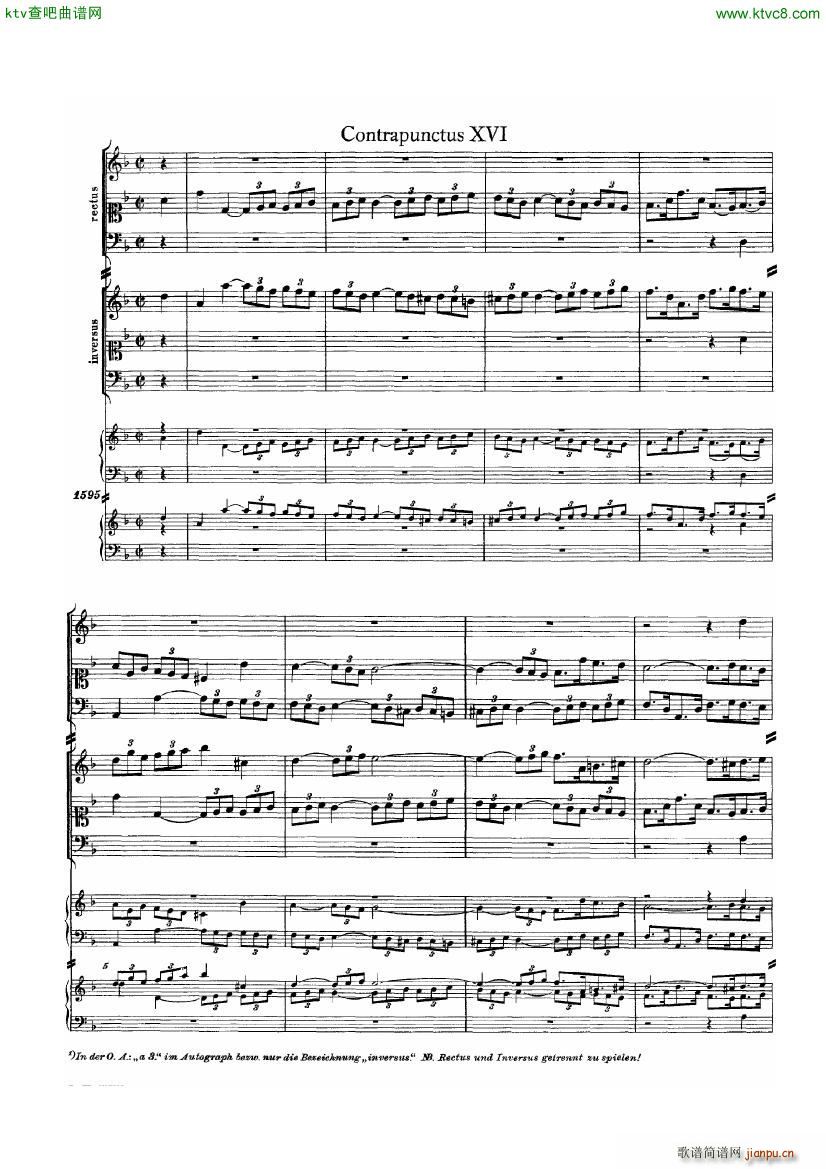 Bach JS BWV 1080 Kunst der Fuge part 2(V)24