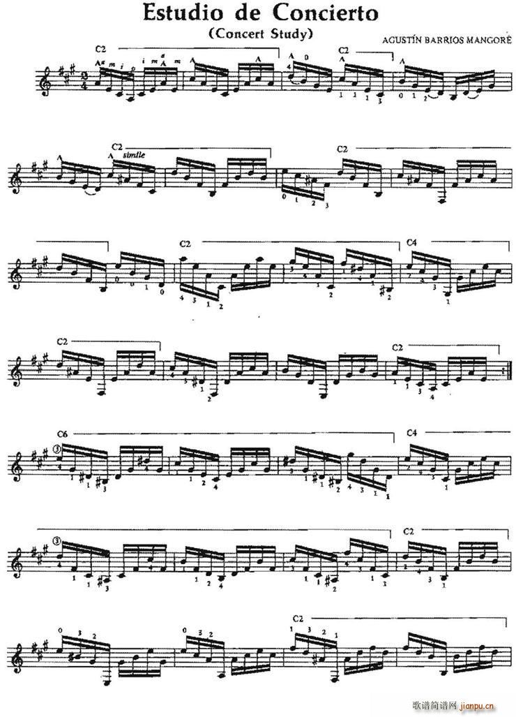 Estudio de Concierto ŵ伪(V)1