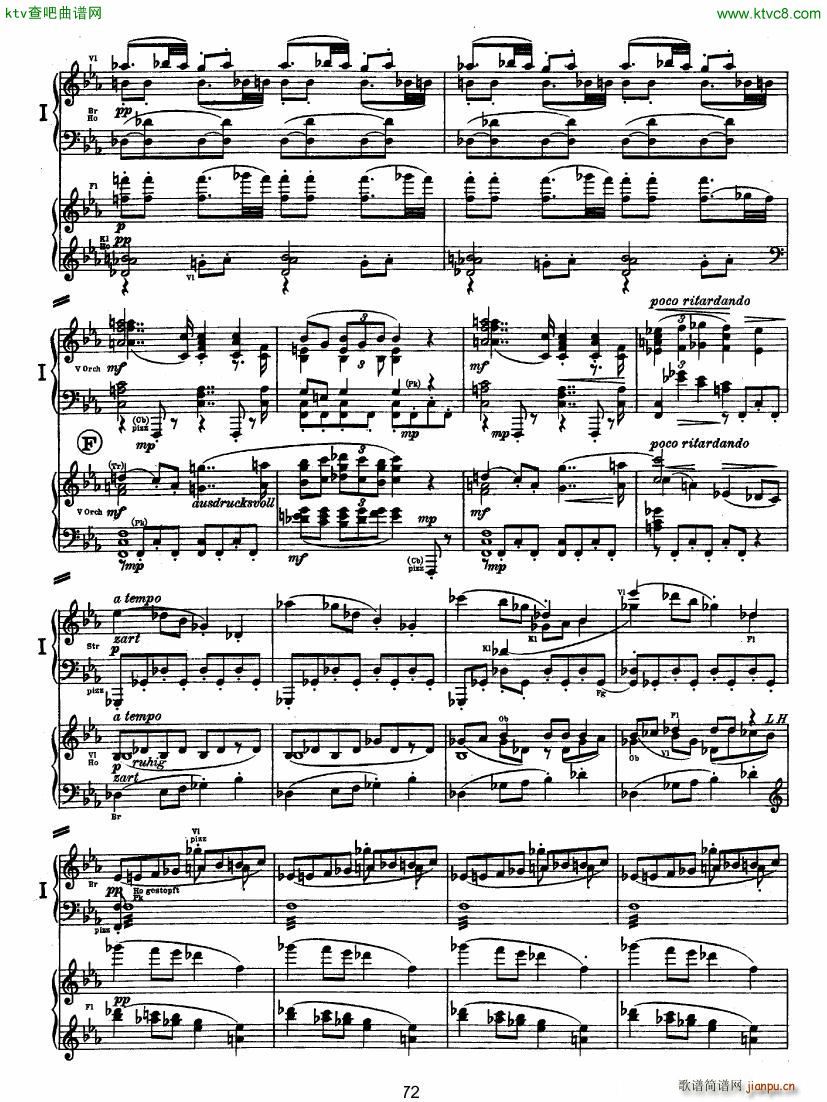 Bruckner Symphony No 4 4 hands arr (V)21