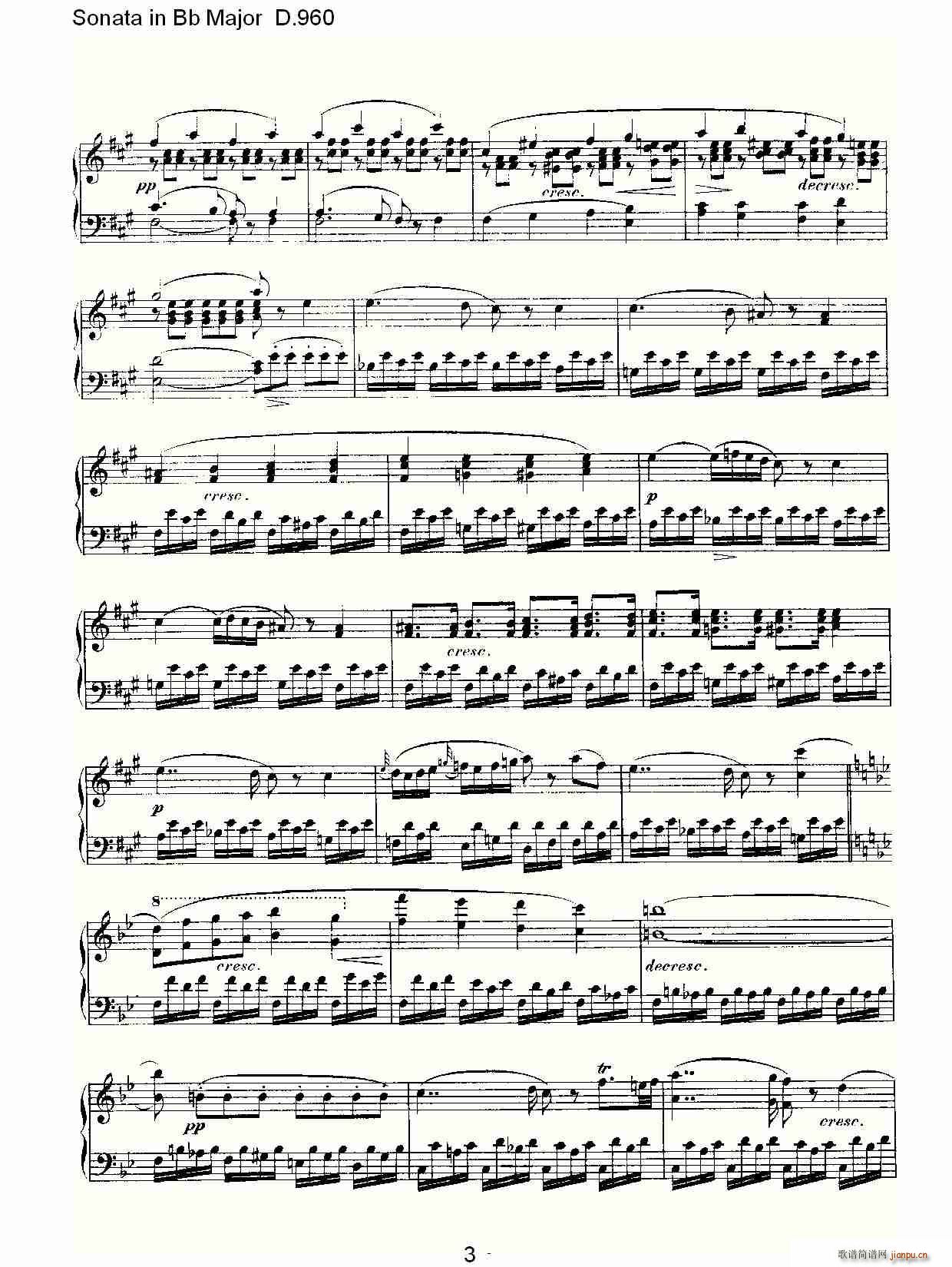 Sonata in Bb Major D.960(ʮּ)3