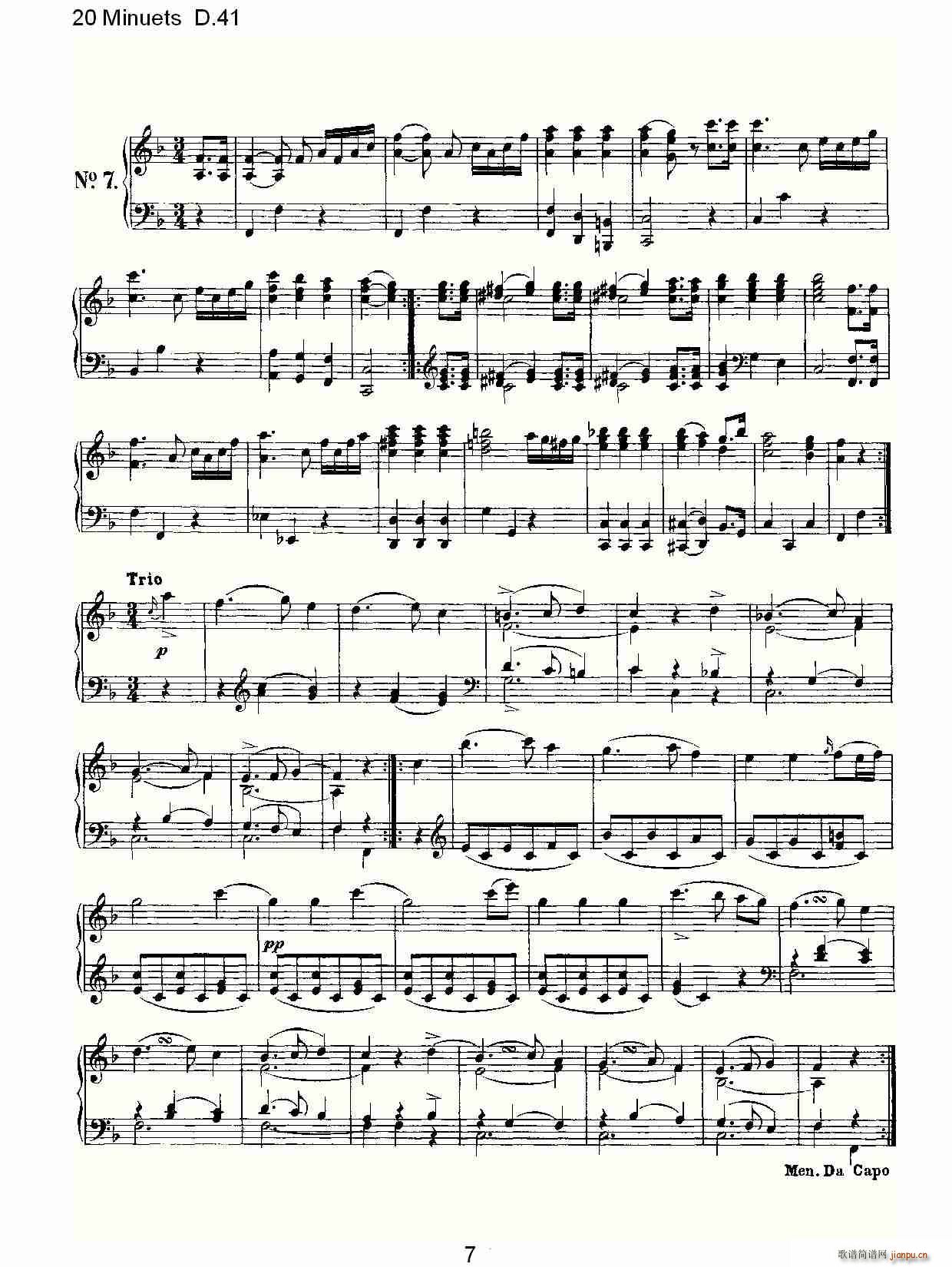 20 Minuets D.41(ʮּ)7