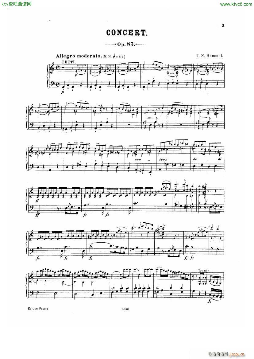hummel op85 Klavierkonzert Nr1(V)1