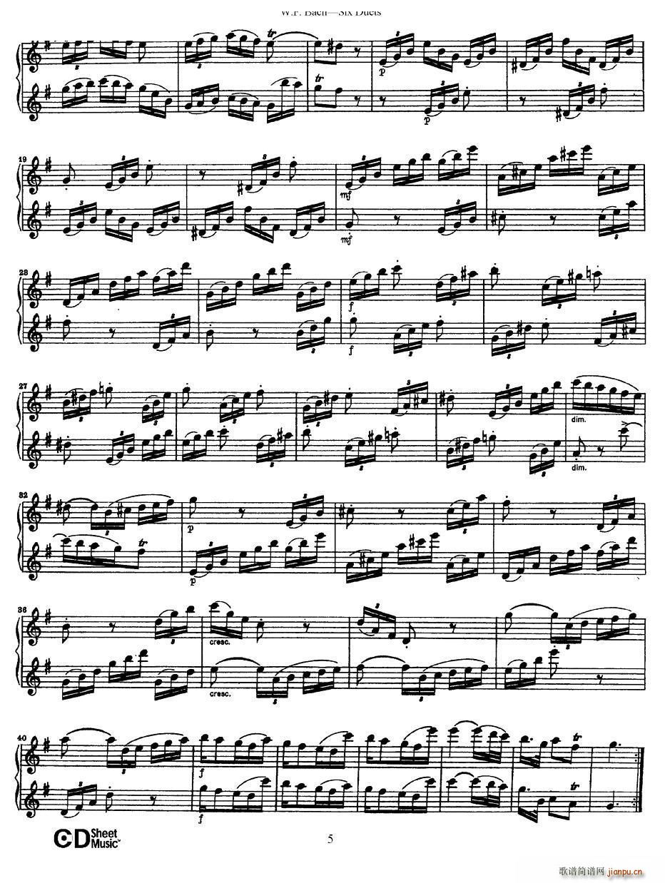 Six Duets 6׶ 1(V)5