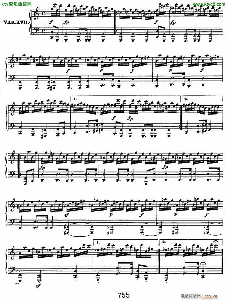 Beethoven op 120 Diabelli Variations(V)15